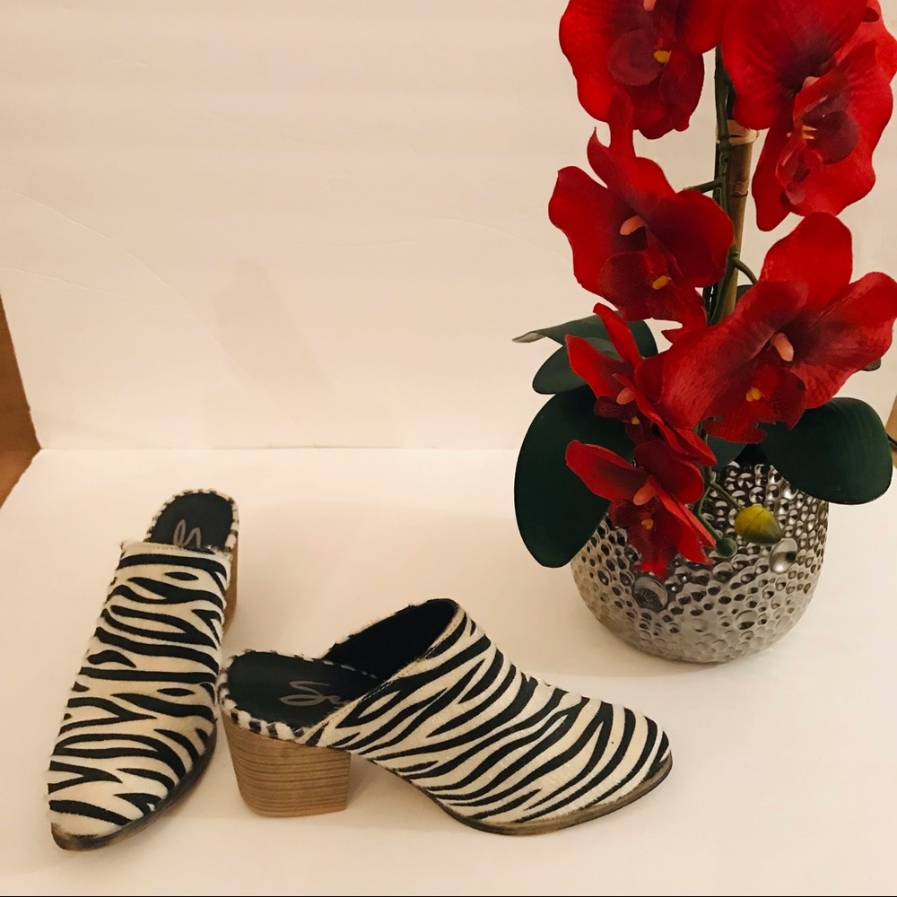 NWOT-SEVEN7 Women’s Zebra Dandy Mule